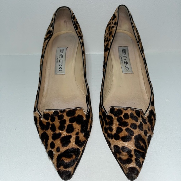 Jimmy Choo Leopard Kitten Heels - Picture 13 of 15
